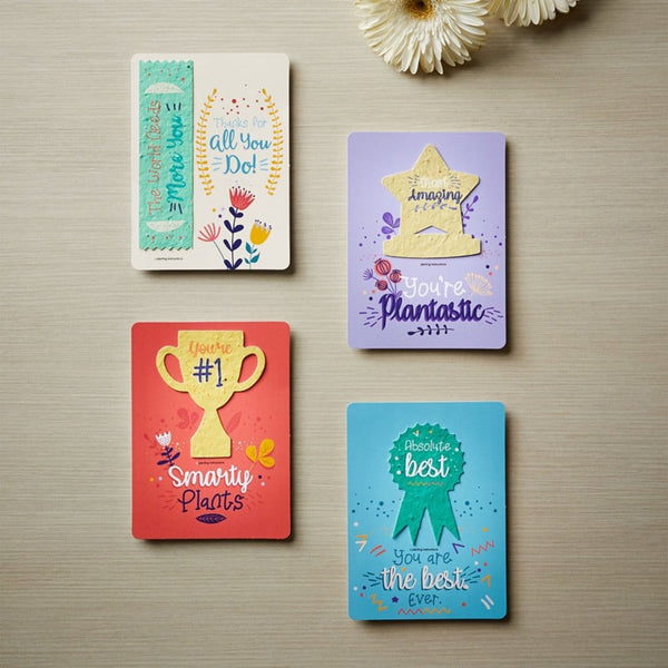 Plantable Wildflower Award Card 5pk - You're #1