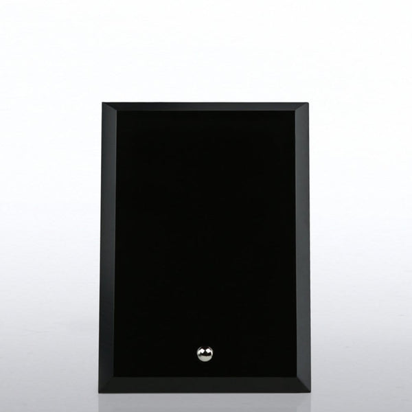 Trophy - Black Beveled Edge Glass Plaque