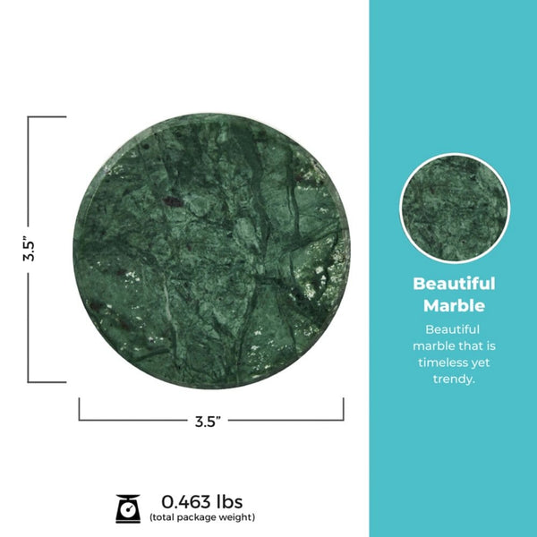 Solid as a Rock Round Paperweight- Green