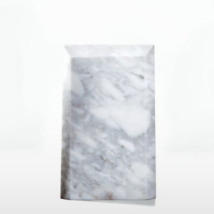 Executive Stone Marble Prism Trophy - White