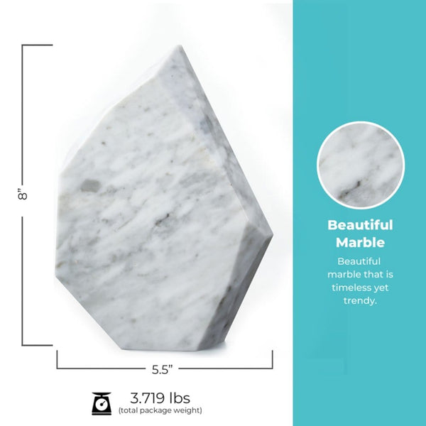 Executive Stone Marble Peak Trophy - White