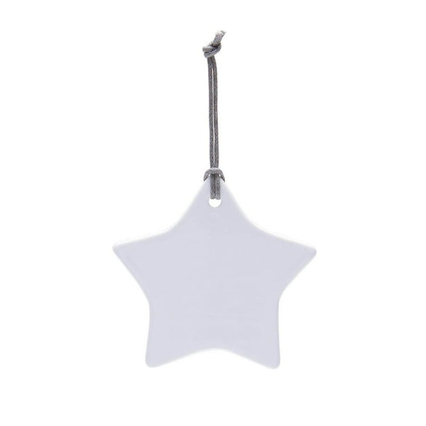 Custom: Winter Star Ceramic Ornament