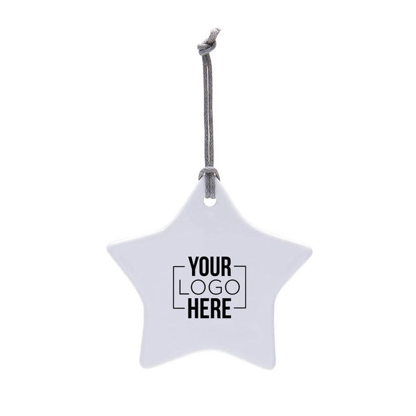 Custom: Winter Star Ceramic Ornament