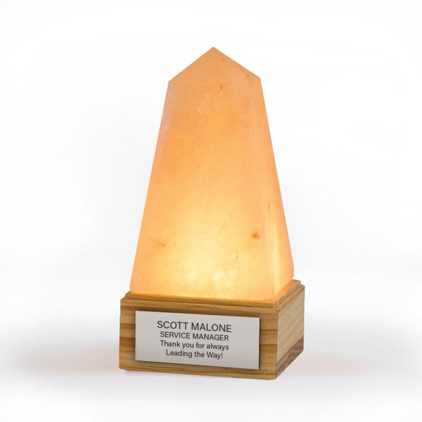 Glowing Honors Salt Lamp Trophy - Obelisk