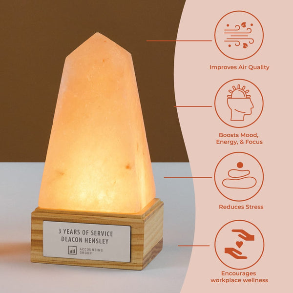 Glowing Honors Salt Lamp Trophy - Obelisk