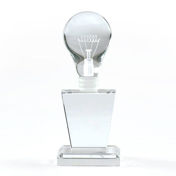 Bright Ideas Crystal Trophy