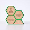 High Honors Modern Hexagon Trophy - Green