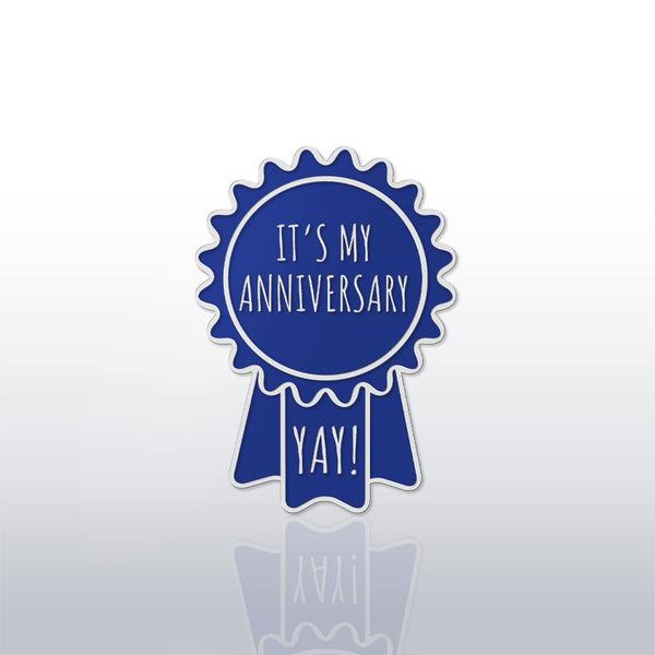 Award Ribbon Lapel Pin - Anniversary