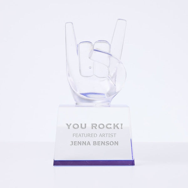 Crystal Rock Star Trophy