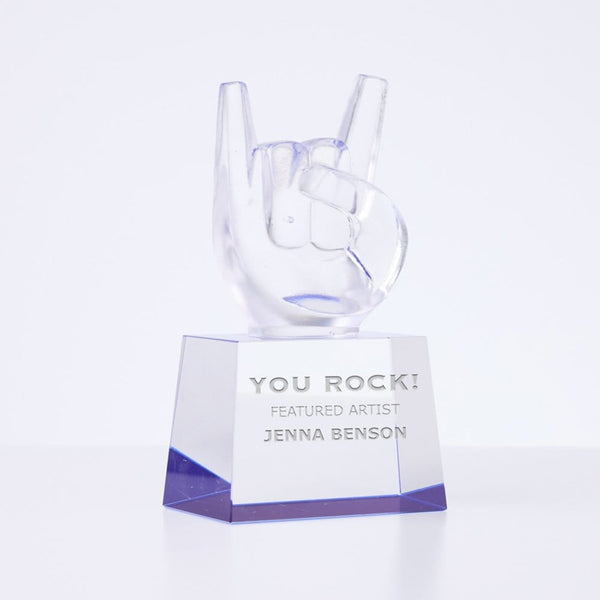 Crystal Rock Star Trophy