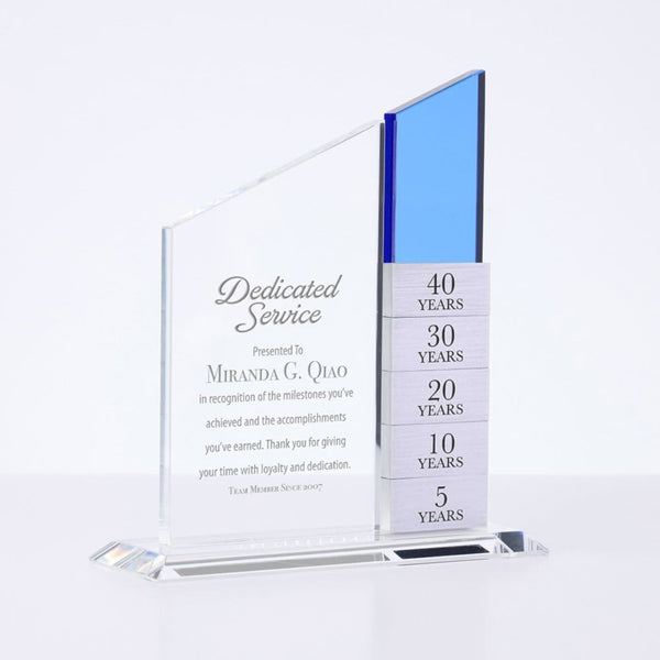 Built for Success Perpetual Trophy - Blue