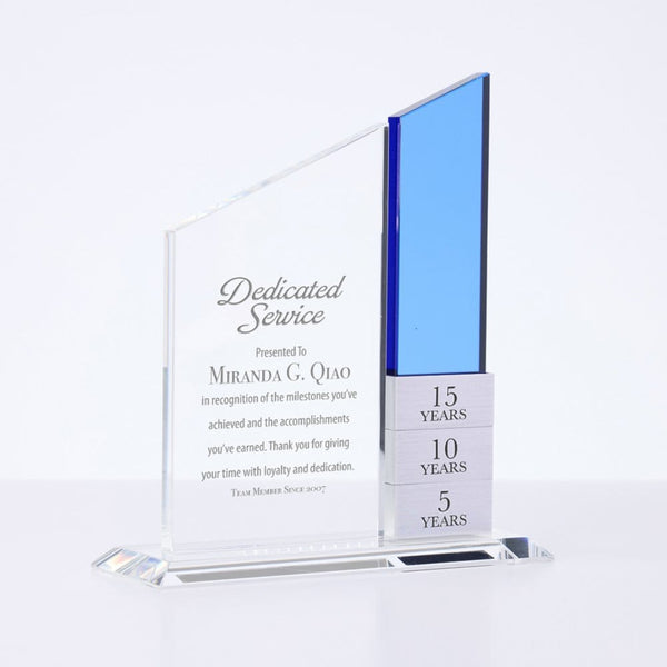 Built for Success Perpetual Trophy - Blue