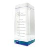 Blocks of Success Mini Crystal Trophy - Blue