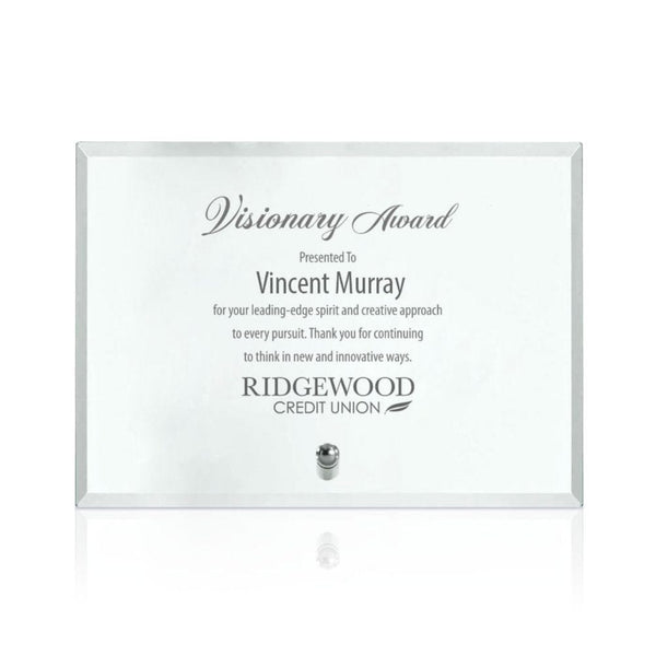 Mini Rectangle Jade Glass Award Plaque