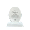 Mini Beveled Crystal Oval Trophy