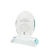 Mini Beveled Crystal Oval Trophy