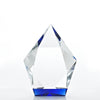 Royal Blue Crystal Accent Trophy - Diamond