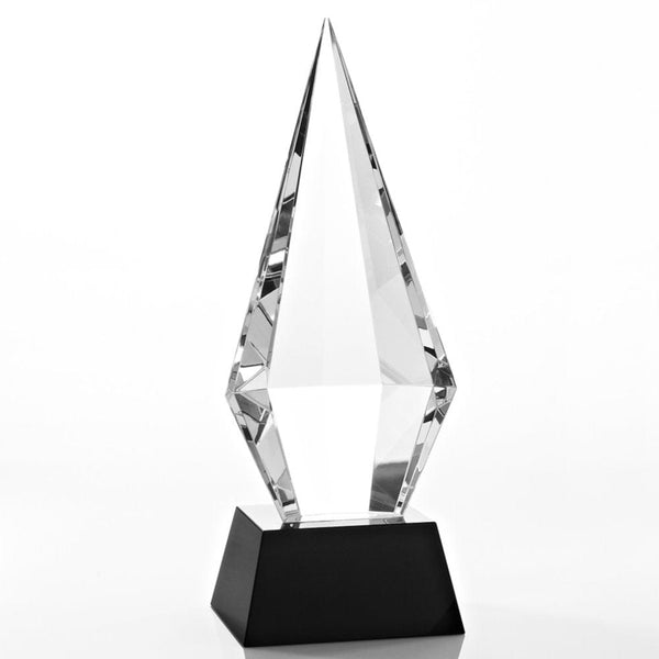 Beveled Diamond Crystal Award - Beveled Back