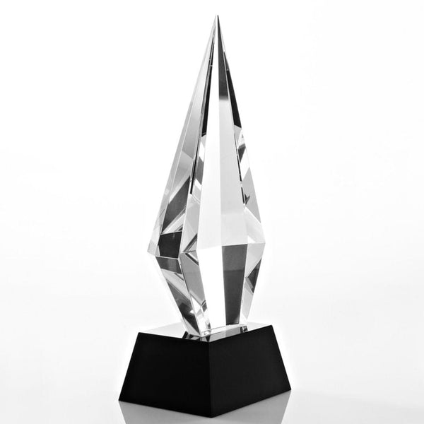 Beveled Diamond Crystal Award - Beveled Back