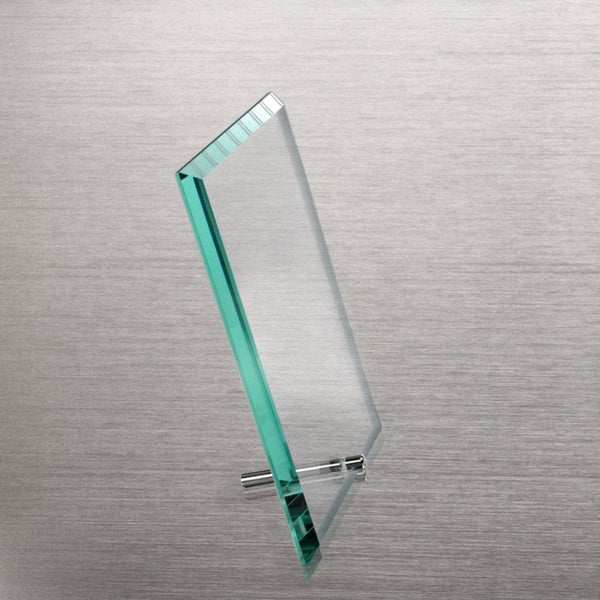 Glass Award Character Plaque - Clear