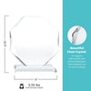 Beveled Edge Crystal Trophy - Large Round