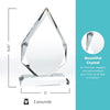 Beveled Edge Crystal Flame Trophy - Diamond