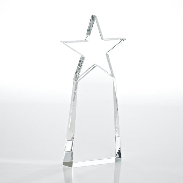 Crystal Star Pinnacle Trophy - Clear