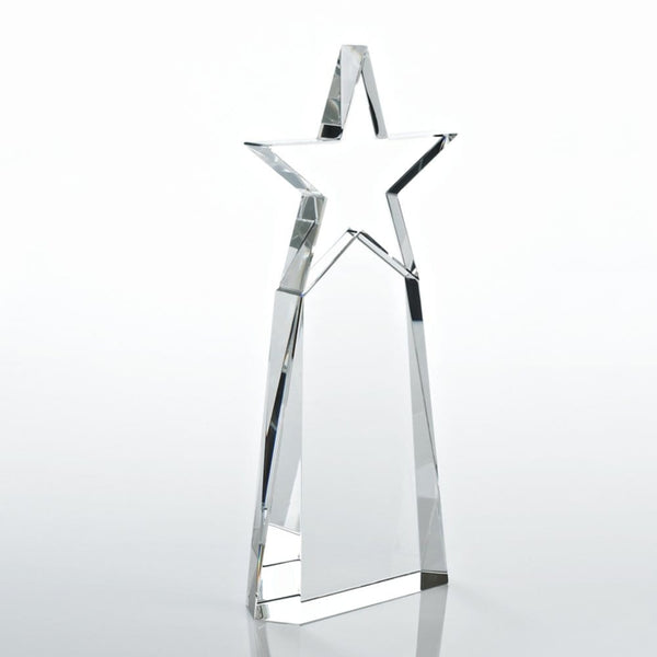 Crystal Star Pinnacle Trophy - Clear