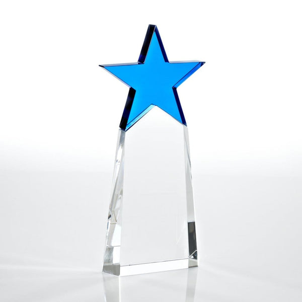 Crystal Star Pinnacle Trophy - Cobalt