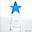 Crystal Star Pinnacle Trophy - Cobalt