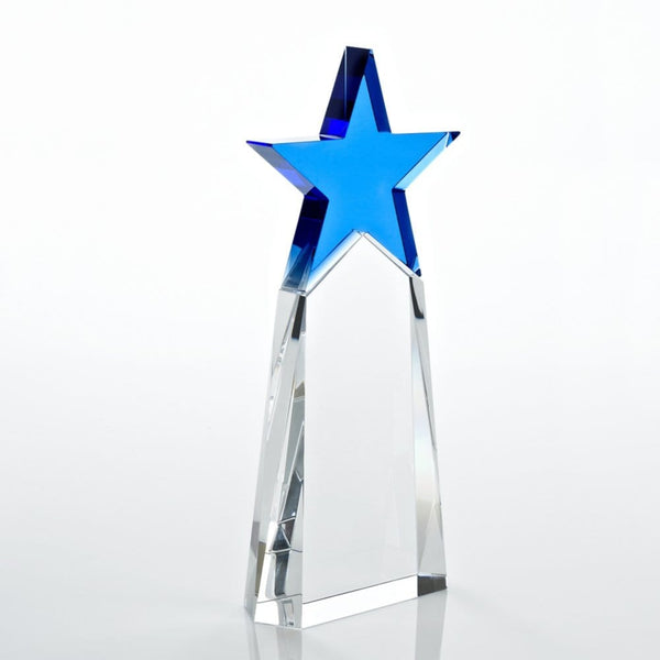 Crystal Star Pinnacle Trophy - Cobalt