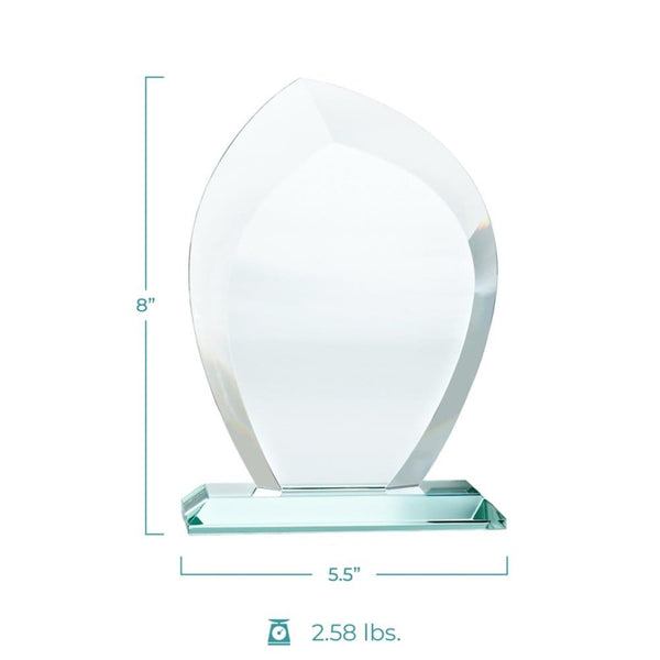 Premium Jade Trophy - Beveled Wisp