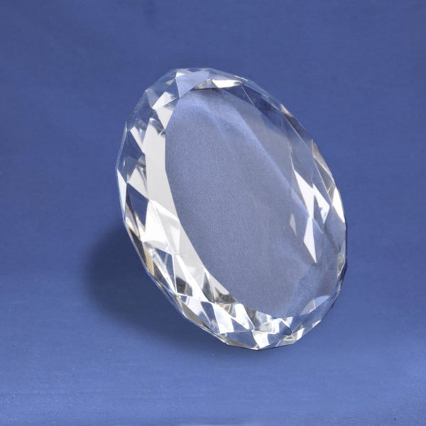 Diamond Cut Crystal Paperweight