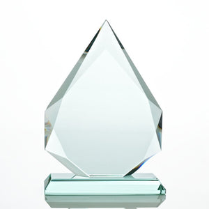 Premium Jade Trophy - Beveled Flame