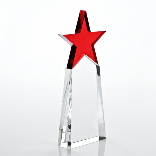 Crystal Star Pinnacle Trophy - Red