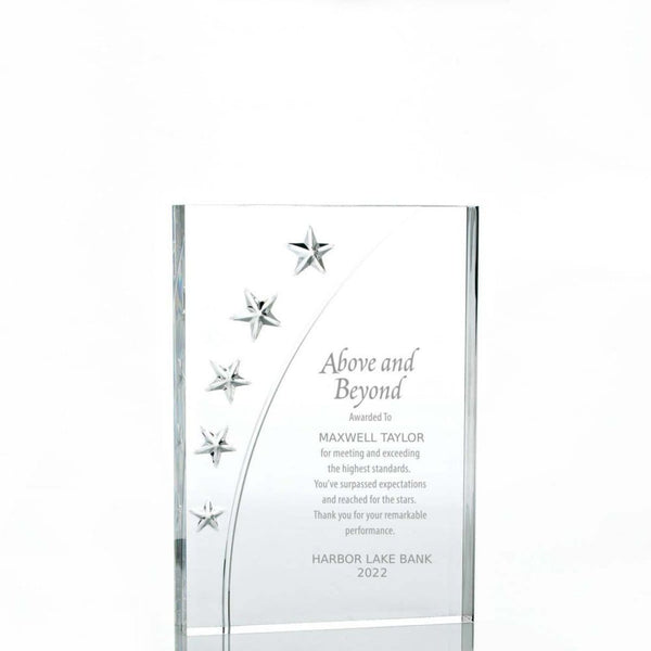 Star Acrylic Trophy - Rectangle