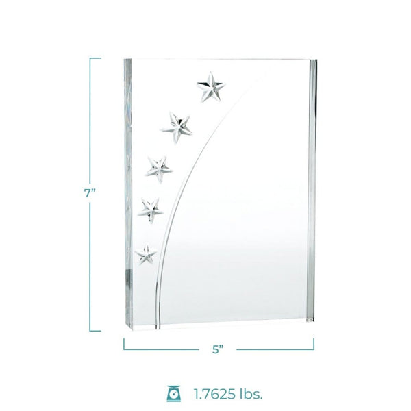 Star Acrylic Trophy - Rectangle