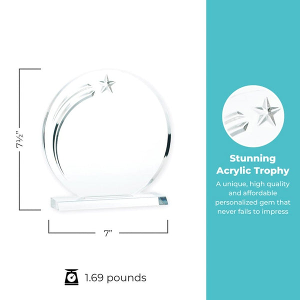 Star Acrylic Trophy - Circle