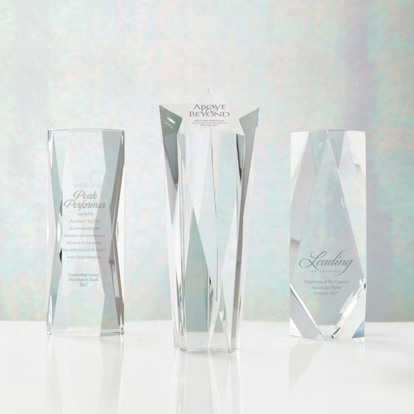 Iconic Crystal Award - Brilliantly Cut Marquise