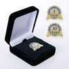 Anniversary Lapel Pin - Service Award Blue Ribbon Blue