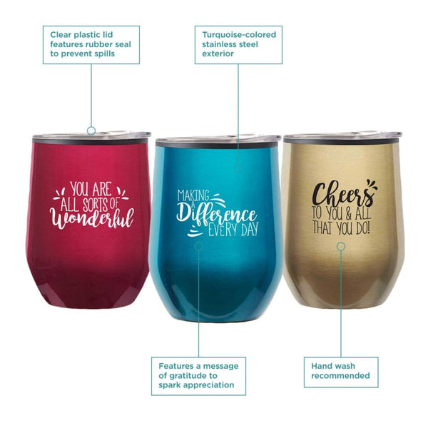 Cheers! Wine Tumbler - Making a Difference