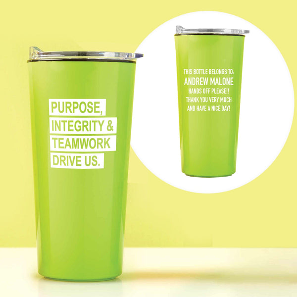 Custom: Road Trip Travel Mug - Purpose, Integrity & Teamwork