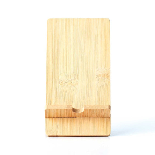 Custom: Natural Bamboo Cell Phone Stand