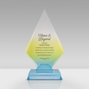 Colorful Gradient Trophy - Medium Diamond