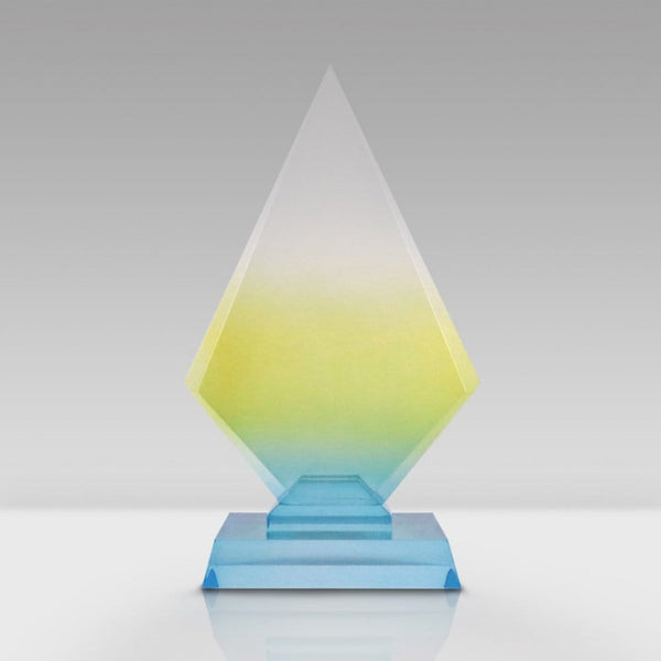 Colorful Gradient Trophy - Medium Diamond