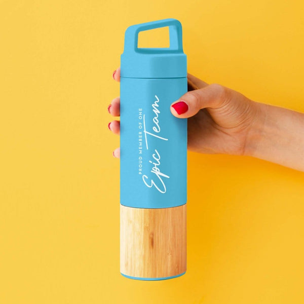 Bamboo Impact Water Bottle - Epic Team