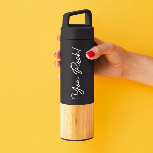 Bamboo Impact Water Bottle - You Rock