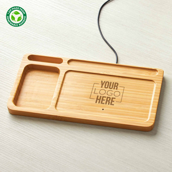 Custom: Bamboo Charger Desk Organizer