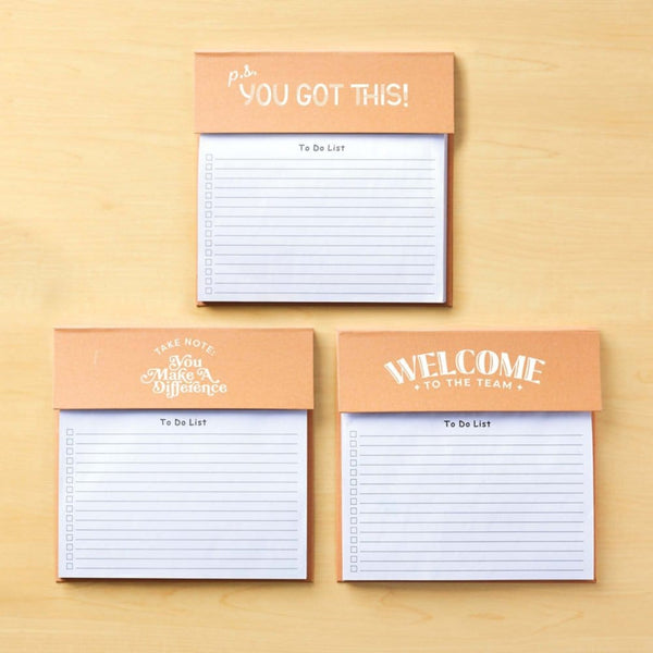 Large Desktop Essentials Notepad Organizer - Welcome to the Team