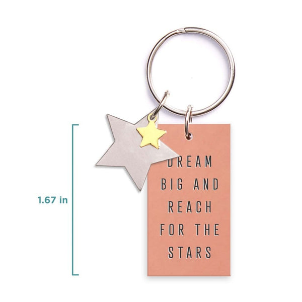 Charming Copper Keychain - Reach for the Stars